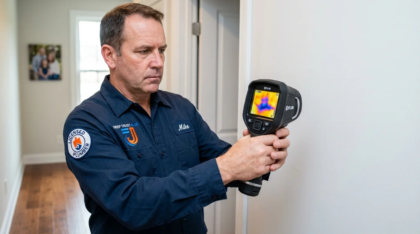 Thermal imaging leak detection by Johns Plumbing LLC in Salina